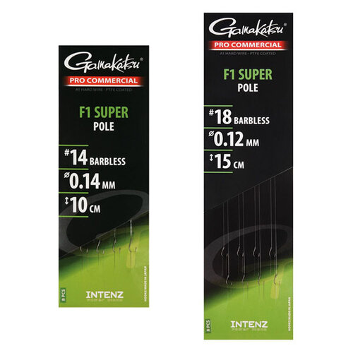 Gamakatsu Pro Commercial F1 Super Pole Ready Rigs - Barbless