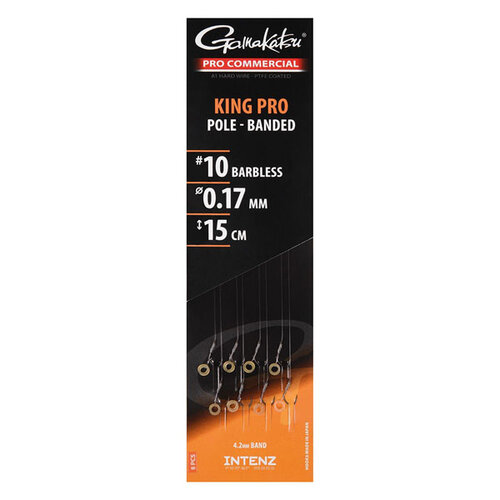 Gamakatsu Pro Commercial King Pro Pole Banded Ready Rigs - Barbless