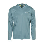 Vision Bamboo Bug & UV Hoodie - Stone Blue