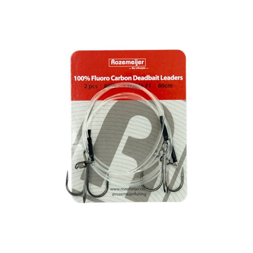 Rozemeijer Fluorocarbon Deadbait Leaders 1x Treble