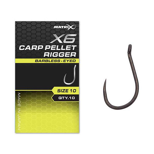 Matrix X6 Carp Pellet Rigger Hooks