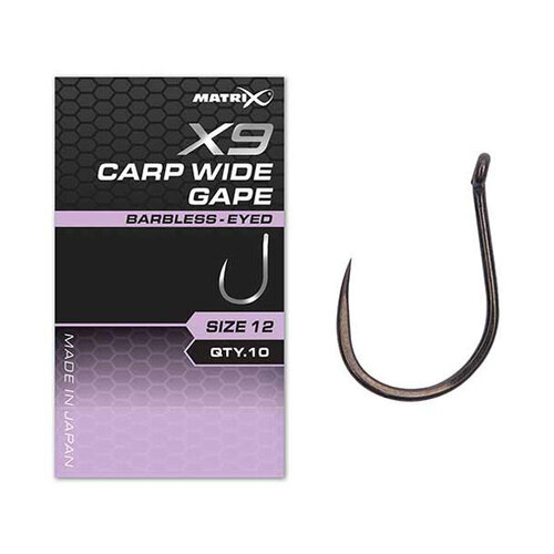 Matrix X9 Carp Wide Gape Hooks