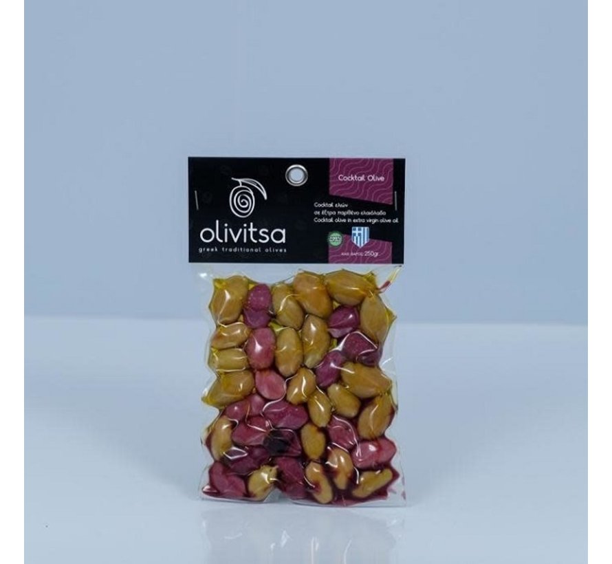 Natürel Karışık Zeytin ( Kalamon- Yeşil) - Greek Style 500g