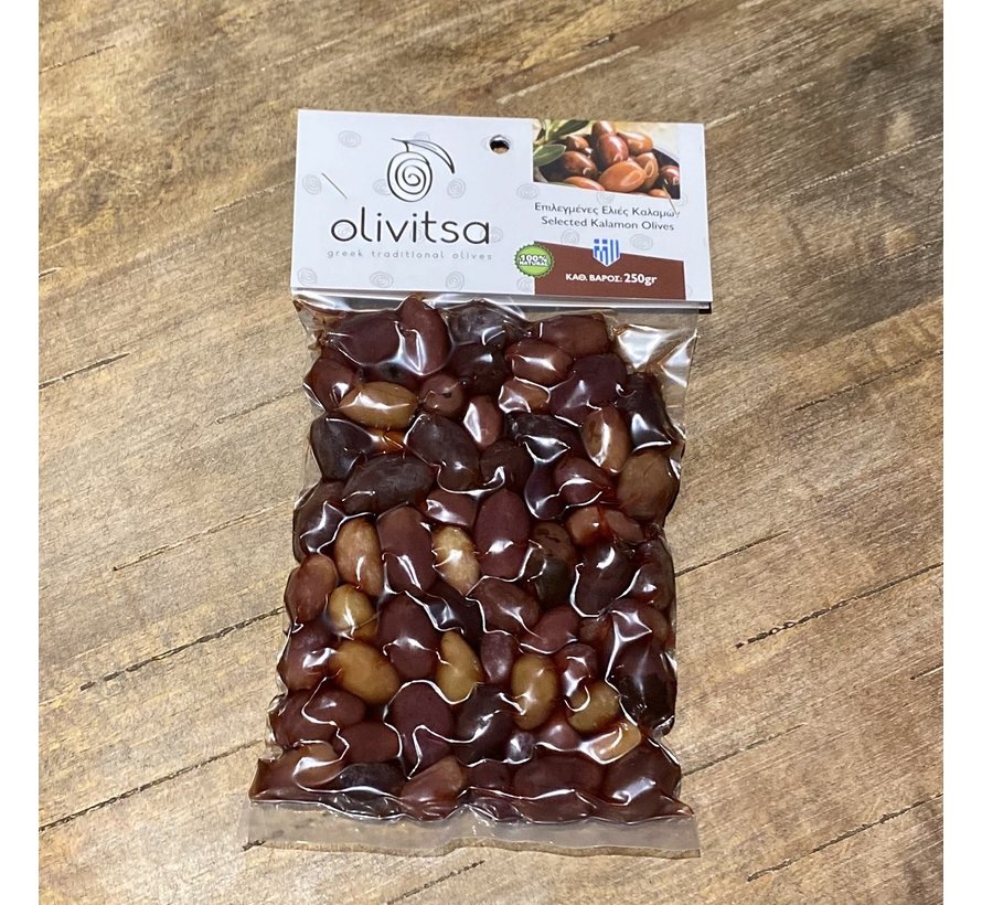 Natuurlijke Calamon Olijven Griekse Stijl 500g