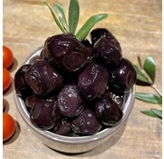 De Grand Bazaar Natuurlijke Gefermenteerde Zwarte Olijven -Sele met Olie 1Kg