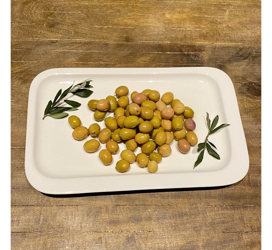 Gekraste Groene Olijven Çizik 1Kg