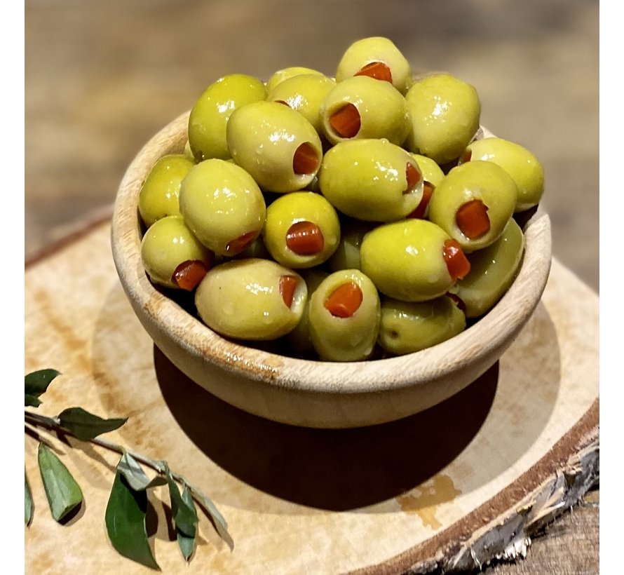 Kapya Biberli Köy Yeşil Zeytini 1Kg