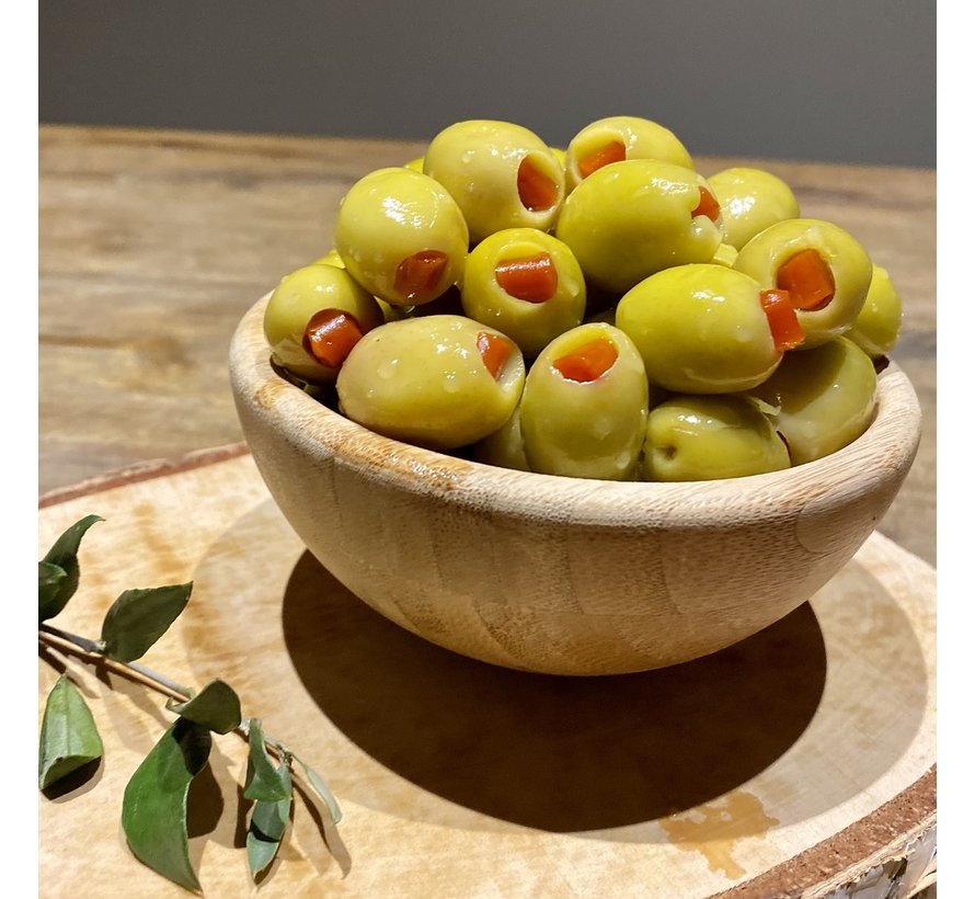 Kapya Biberli Köy Yeşil Zeytini 1Kg