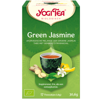 De Grand Bazaar Bio Yogi Tea Green Jasmine  (17 theezakjes )