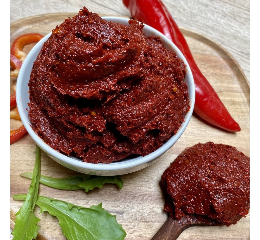 Promo Zongedroogde Zoete Paprikapuree, Pikant Paprikapuree en Tomatenpuree ( 3 stuks 1Kg)