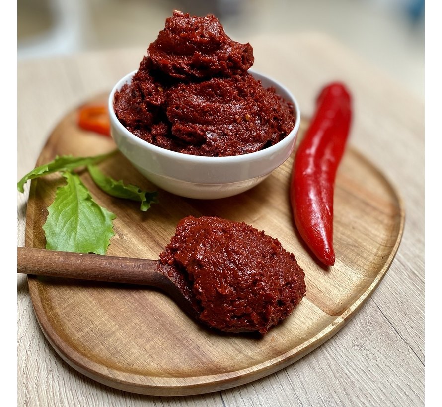 Promo Zongedroogde Zoete Paprikapuree, Pikant Paprikapuree en Tomatenpuree ( 3 stuks 1Kg)