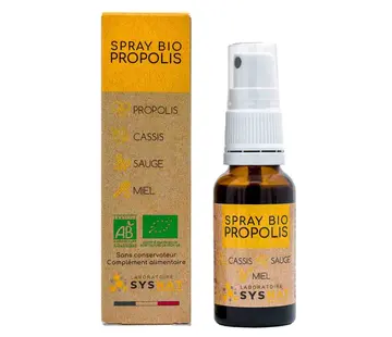 De Grand Bazaar Biologische Spray Propolis met Honing-Salie-Rode Bessen 20 ml