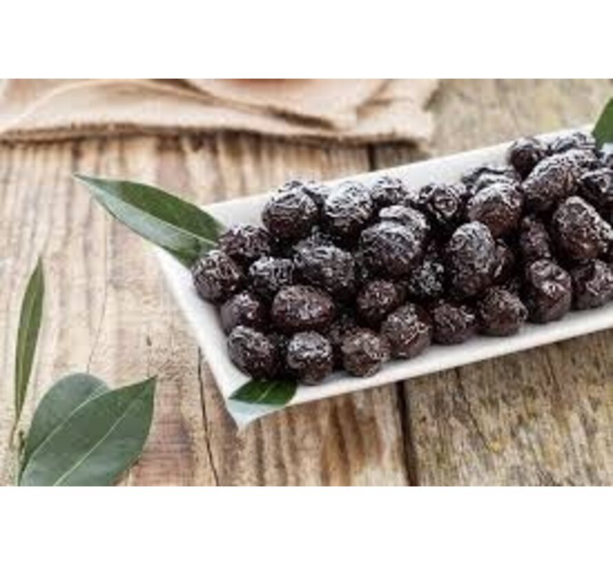 Natuurlijke Gefermenteerde Zwarte. Olijven -Gedroogde Sele 1 Kg