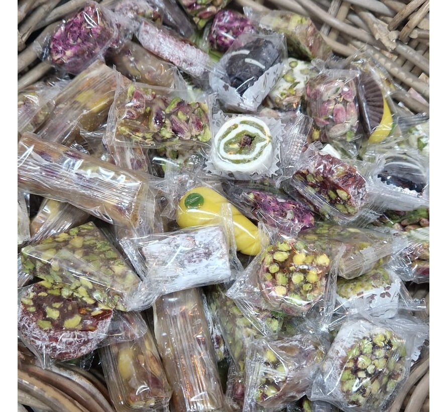 Gemengde Lokum met Pistachenoten 830g
