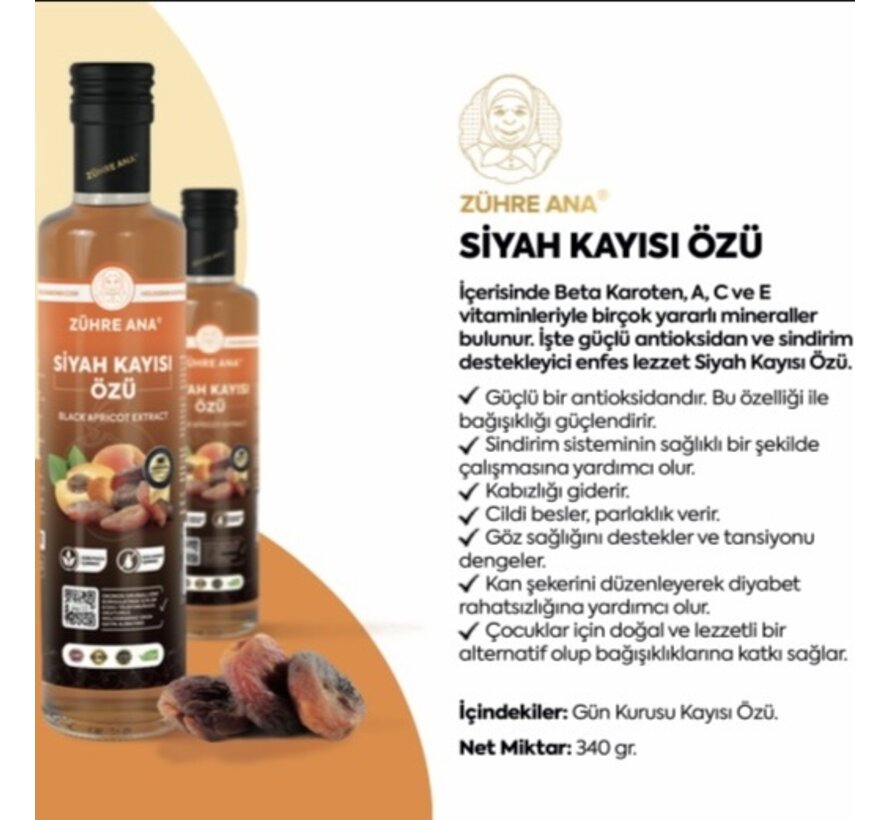Zühre Ana Zwarte Abrikozen Extract 340g