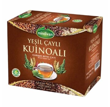 De Grand Bazaar Kinoalı Yeşil Çaylı Karışık  Bitki Çayı (1,5g x30 poşet)