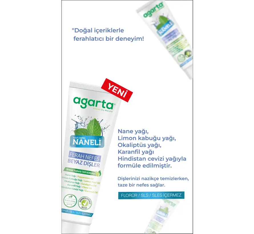 Agarta Natuurlijke Tandpasta met Munt 100ml