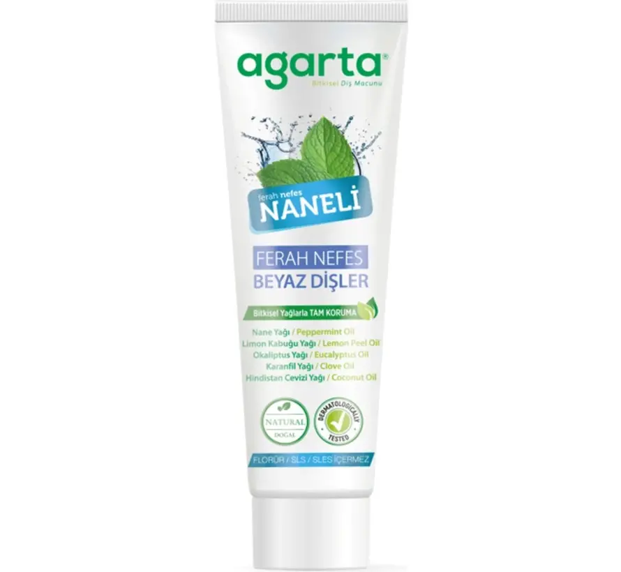 Agarta Doğal Naneli Diş Macunu 100ml