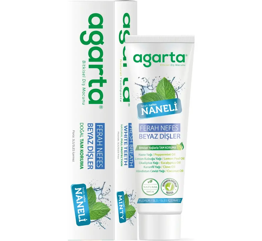 Agarta Doğal Naneli Diş Macunu 100ml