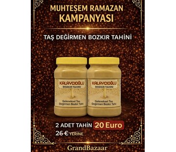 De Grand Bazaar KAMPANYA- Taş Değirmen Bozkır Tahini 2 Adet 935g (Beyaz-Çifte Kavrulmuş)