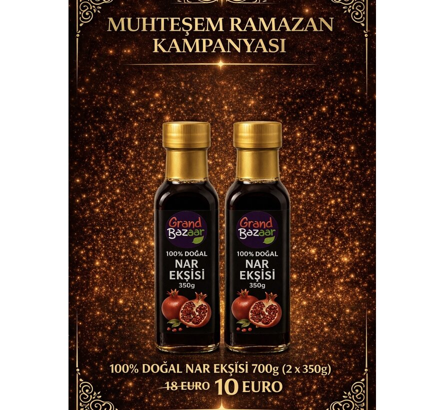 PROMO- Granaatappelsiroop (Zonder Suiker) 2 Stuks 350g