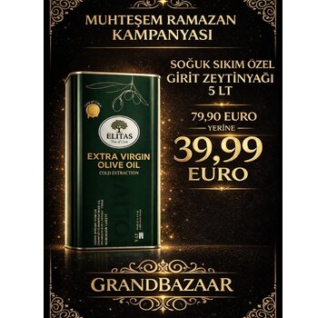 De Grand Bazaar KAMPANYA-Soğuk Sıkım Zeytinyağı (Girit) 5000ml