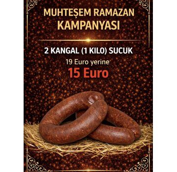 De Grand Bazaar KAMPANYA-Özel Üretim Kasap Sucuğu 2 Kangal (+-50g)