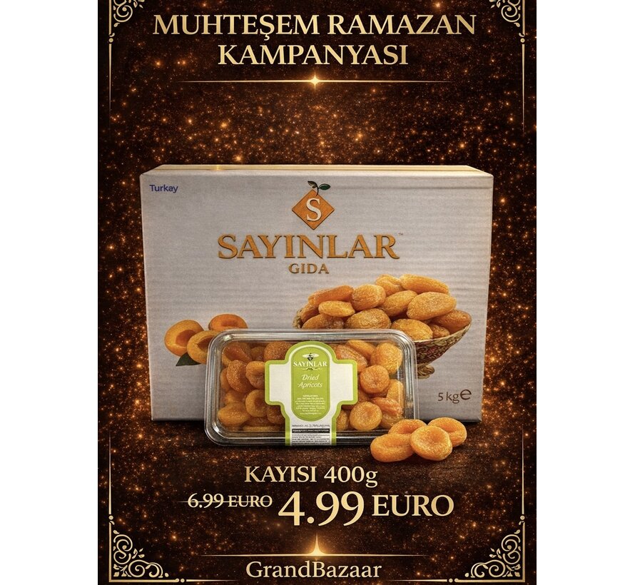 PROMO-Gedroogde Gele Abrikozen 400 g