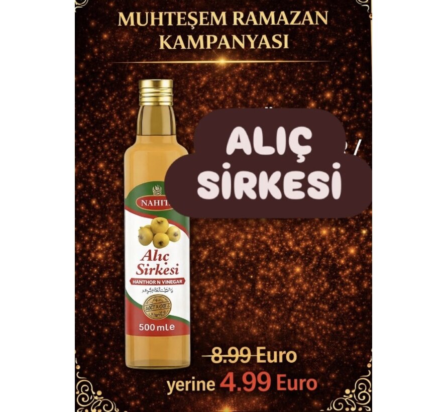 KAMPANYA-Doğal Katkısız Alıç Sirkesi 500ml