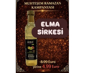 De Grand Bazaar KAMPANYA- Doğal Katkısız Elma Sirkesi 500ml