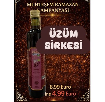 De Grand Bazaar KAMPANYA-Doğal Katkısız Üzüm Sirkesi 500ml