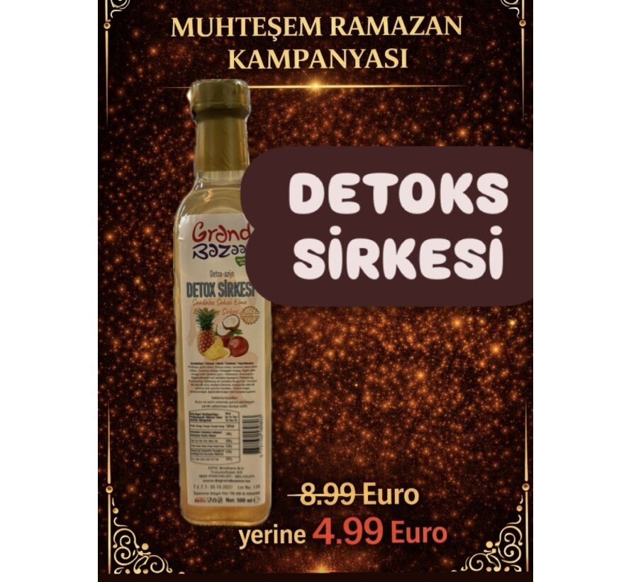 KAMPANYA- Doğal Katkısız Detoks Sirkesi 500ml