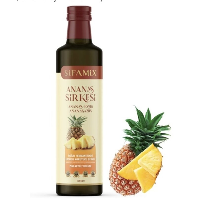 Doğal Katkısız Ananas Sirkesi 500 ml