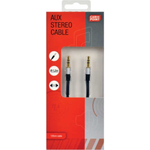 Carpoint AUX-kabel mini-jack 3,5 mm 120 cm zwart