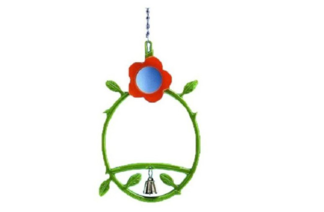 Birdfun blister bloemschommel+ bel 17 cm
