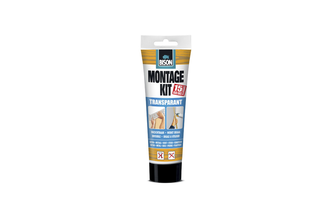 Bison montagekit 250g transparant