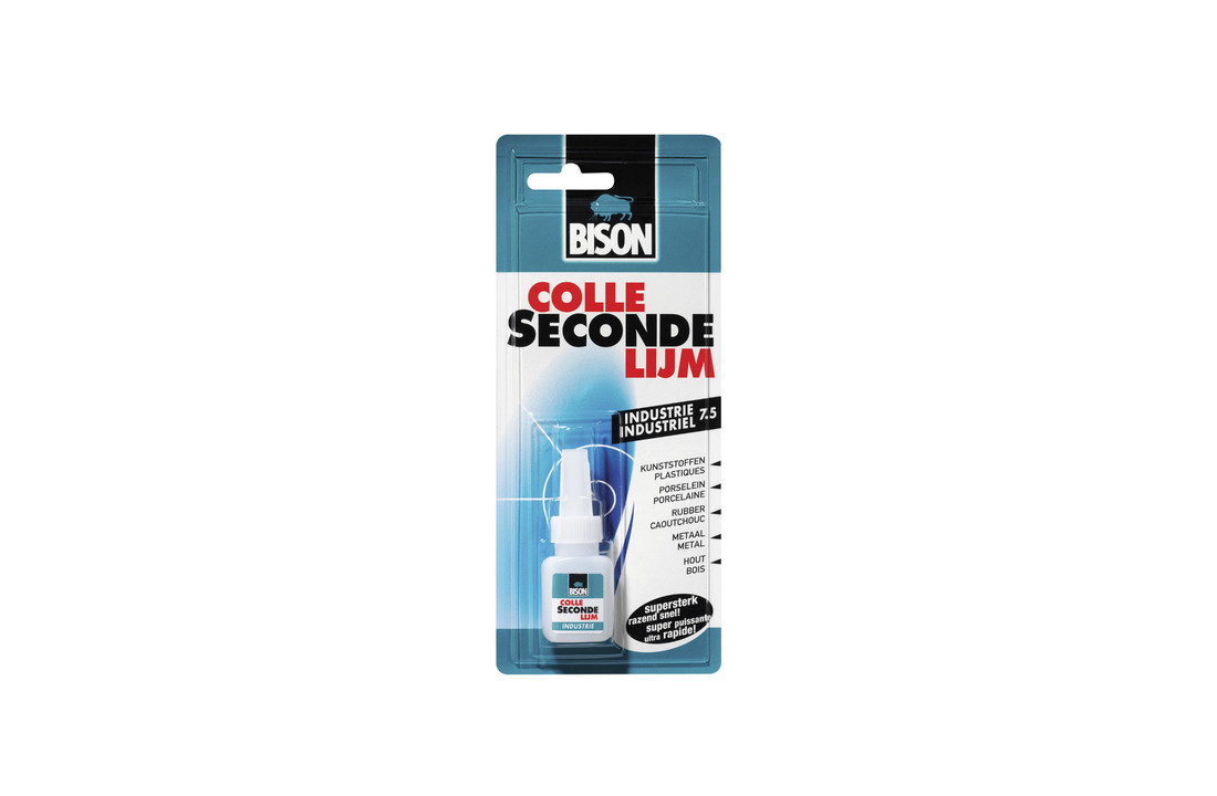 Bison secondelijm 7,5ml transparant