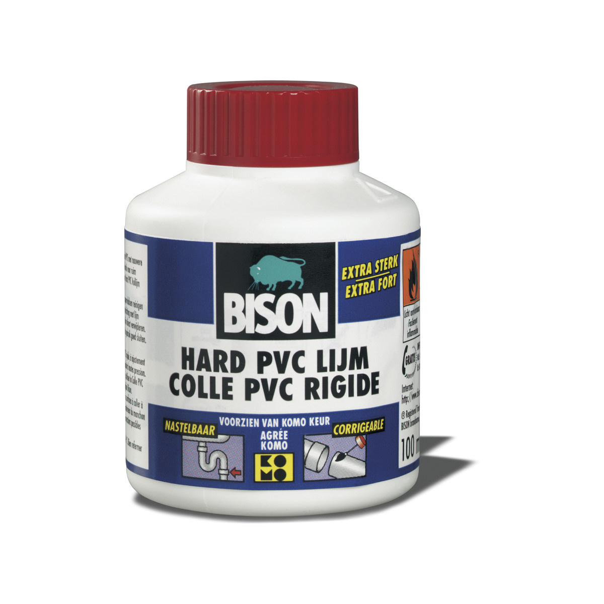 Bison lijm voor harde pvc 100ml transparant