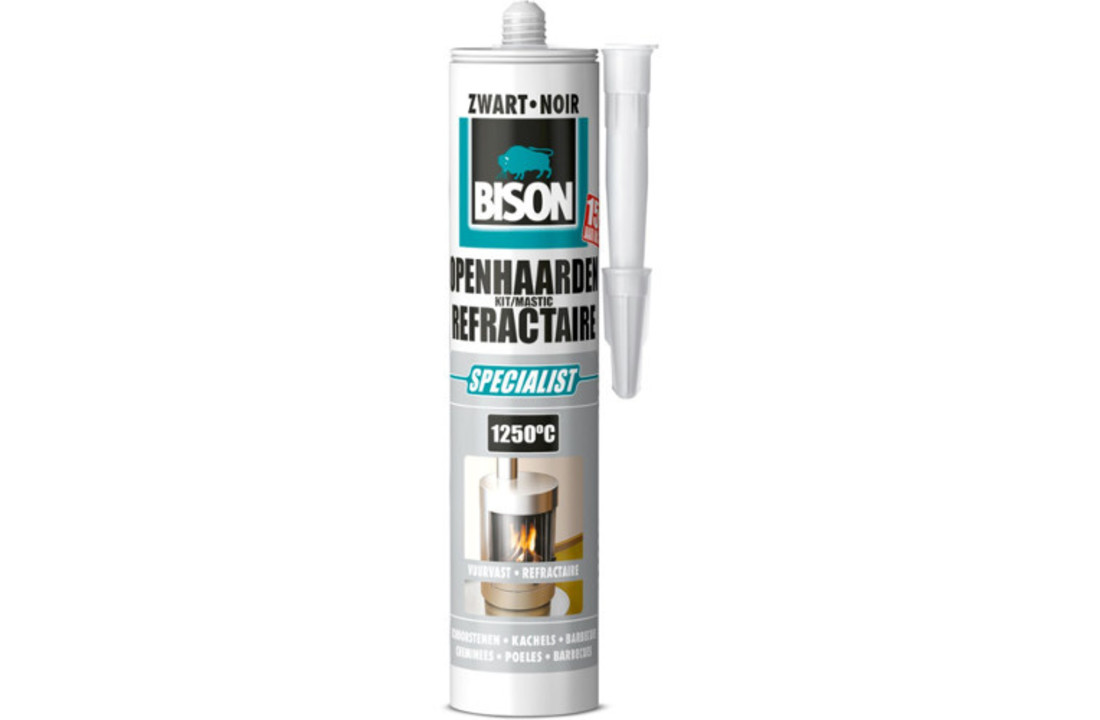 Bison Openhaardenkit 530g Zwart