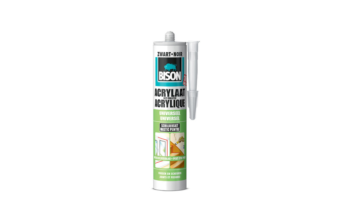 Bison Acrylaatkit 310ml Zwart
