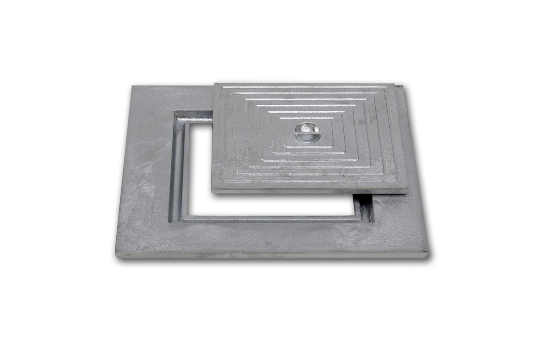 Alu deksel enkel 40x40cm