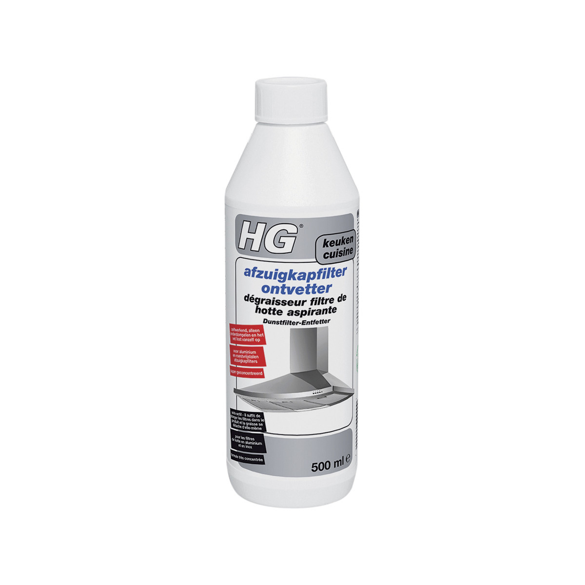 HG ontvetter afzuigkapfilter 500ml