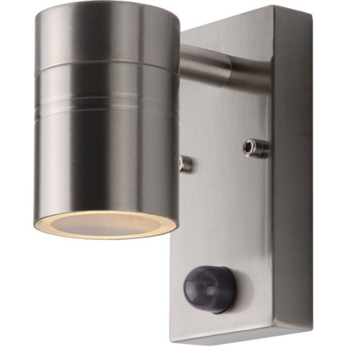 Lucide ARNE-LED - Wandspot Buiten - Ø 6,3 cm - LED - GU10 - 1x5W 2700K - IP44 - Mat chroom