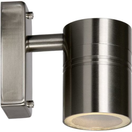 Lucide ARNE-LED - Wandspot Buiten - Ø 6,3 cm - LED - GU10 - 1x5W 2700K - IP44 - Mat chroom