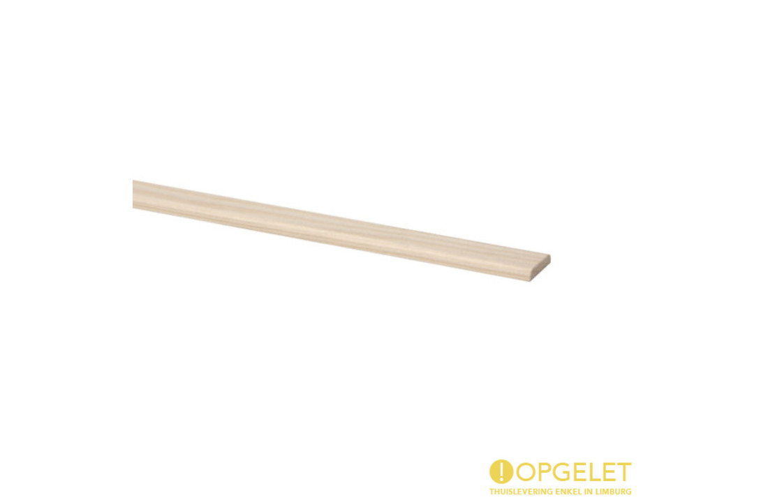 Afdeklijst 34x5 mm 240cm hardhout wit