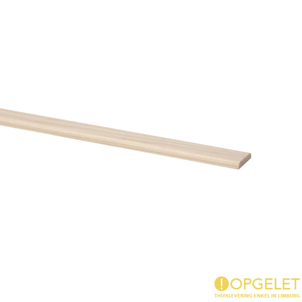 Afdeklijst 34x5 mm 240cm hardhout wit