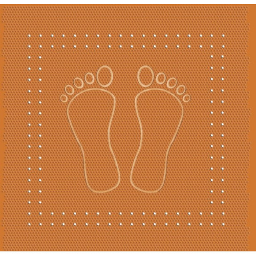 Badinleg Foot oranje 36x72cm
