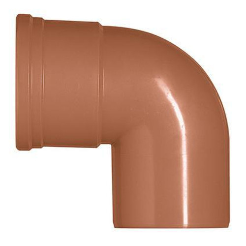 Martens bocht PVC rood 87° 110 mm