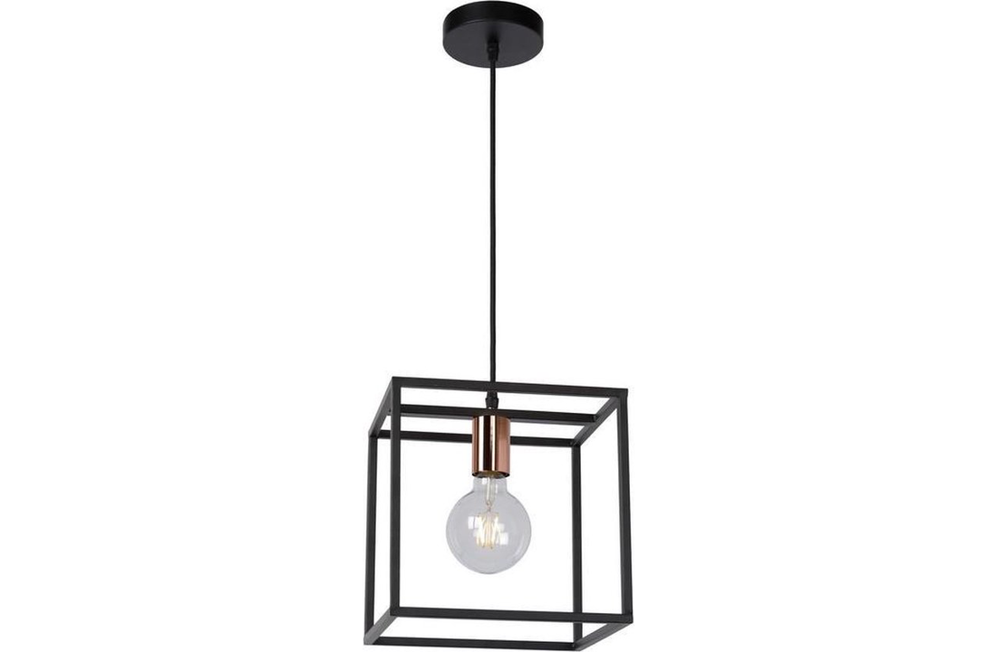 Lucide ARTHUR - Hanglamp - 1xE27 - Zwart