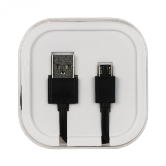Be Connected laadkabel USB/Micro-USB 1 meter zwart